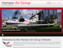 Tablet Screenshot of hansenairgroup.com